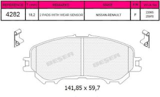 ÖN  FREN BALATASI NİSSAN QASHQAI J11 KASA 2013> XTRAİL 2014> RENAULT KADJAR 2015> resmi