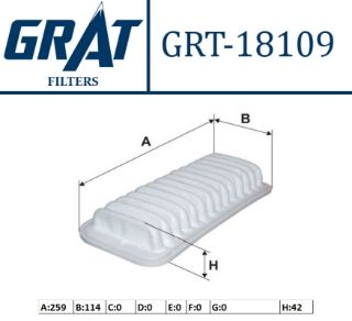 HAVA FILTRESI - (TOYOTA: YARIS 99>05 "1.0"/PEUGEOT: 107 "1.0") resmi