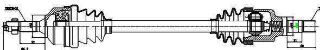 AKS SOL KOMPLE C2 C3 C3 II (DIS FREZE: 22 İÇ FREZE: 21 BOY:637MM) DV4TD (1,4HDI 8V) resmi