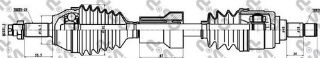 ÖN  AKS SOL KOMPLE ESCORT V / VI 1.4-1.6  HCS / 1,8 16V / 1,8D 90>95 (DIS FREZE: 25, TEKER TARAFI İÇ FREZE: 23, CONTA CAPI:56,5, UZUNLUK: 608MM) resmi