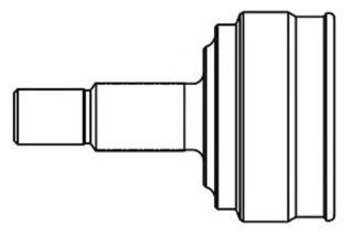 AKS KAFASI DIS (SAG / SOL) CONNECT 1,8TDCI 75PS 02>13 (DIS FREZE:25, TEK,TRAFI İÇ FREZE:24, CONTA CAPI:53,5, BOY:156,5MM) resmi