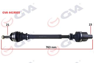 KOMPLE AKS SAĞ DACİA LOGAN-SANDERO 1.4-1.6 04-12 763MM resmi