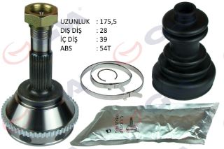 AKS KAFASI DIŞ ÖN DUCATO-BOXER-JUMPER 2.5 D 94-02 14Q ABSLİ 54DİŞ 15 JANT 28X39X63 175.5MM resmi