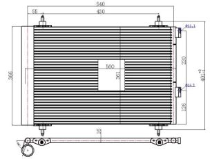 KLİMA KÖNDENSERİ P307 00 510X360X16 resmi