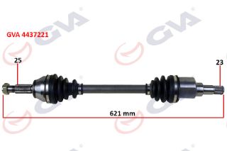 KOMPLE AKS SOL FİESTA V 1.4 TDCI 02-08 621MM resmi