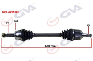 KOMPLE AKS SOL ACCENT ERA 06-12 1.4GL-1.6 GLS ABSLİ 48DİŞ 640MM resmi