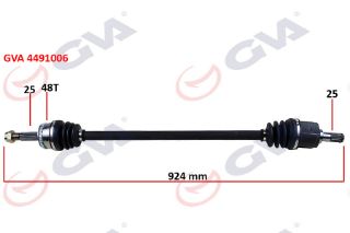 KOMPLE AKS SAĞ ACCENT ERA 06-12 1.4GL-1.6 GLS ABSLİ 48DİŞ 924MM resmi