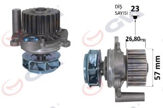 DEVİRDAİM GOLF IV-BORA-OCTAVIA-TOLEDO II-LEON-A3 1.8-20V AGN-AJQ-BFN-AWT resmi