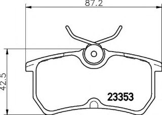 FREN BALATASI ARKA FOCUS 98>04 FİESTA 05 resmi