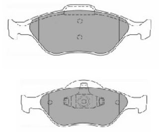 ÖN FREN DİSK BALATA ( FORD : FİESTA 1996-2008 ) resmi