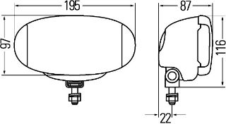 SPOT LAMBA SET COMET FF 550 SAYDAM SOL/SAG resmi