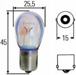 AMPUL 93 TEKLI  24V 21W  P21W-HALOJEN BA15s HEAVY DUTY ÜNIVERSAL resmi