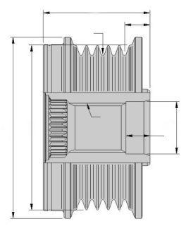 ALTERNATÖR KASNAĞI GM GM 1204292-1202120-1202190-1202235-1202244-1202263-1202284-1202310-1204180-1204654-12317797521-12317797 resmi