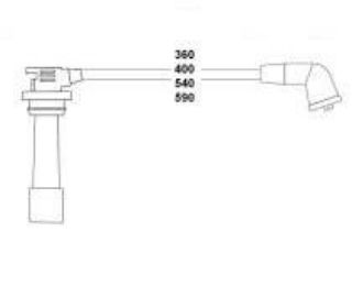 BUJİ KABLOSU MAZDA 323 1,5 16V 94-98  FAMİLİA 1-5L (Z5) resmi