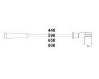 BUJİ KABLOSU P405 P306 XANTIA ZX XU10J2 (2,0 16V) resmi