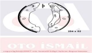 ARKA PABUÇ BALATA TRANSİT V184 2.0TDCİ 2.2TDCİ 2.4TDCİ 3.2TDCİ 03-14 ÖNDEN ÇEKİŞLİ 250X52 resmi