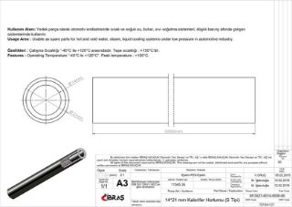 14MM X 21MMKALORİFER HORTUMU ( ÜNİVERSAL )S  TİPİ resmi