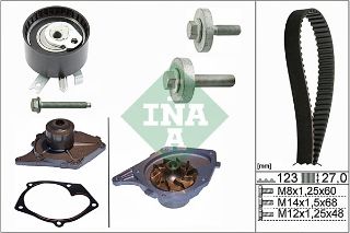 TRİGER SETİ+SU POMPASI (123) MİCRA III 1.5/CLİO II III MEGANE II 1.5 01- resmi