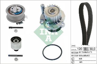 TRİGER SETİ+SU POMPASI (120) A3/A4 1.9TDI 00-/BORA/GOLF/PASSAT 1.9 00- resmi