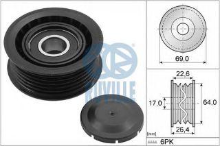 V KAYIŞ GERGİ RULMANI M272-273 W204-221 06- resmi