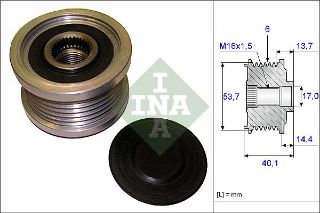 ALTERNATÖR KASNAĞI ASTRA J-INSIGNIA-ADAM-ZAFİRA TOURER C-AVEO-CRUZE-BMW 5 E60-E61 520D 6 KNL resmi