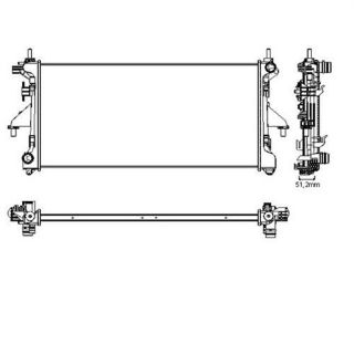 RADYATÖR DUCATO-BOXER-JUMPER 2.2 HDİ 06 KLİMASIZ MEK 780X360X23 RA0070220 resmi