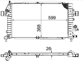 RADYATÖR RA0200960 ASTRA-H 1.3 CDTI KLİMALI 1300271 resmi