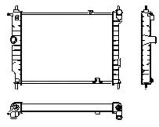 RADYATÖR ASTRA F 92-98 1.7D KLİMASIZ MEK 537X366X33 resmi