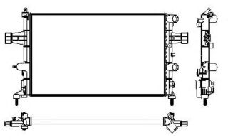RADYATÖR ASTRA G 1.2 16V AC MEKANİK 600X377X23 resmi