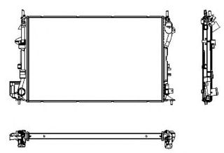 RADYATÖR VECTRA C 02 SIGNUM 03 2.0-2.2DTI MEK KLİMASIZ 650X415X32 resmi