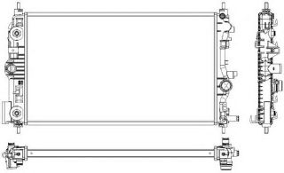 RADYATÖR ASTRA J 09 2.0CDTI OTO AC KLİMASIZ 680X382X28 resmi