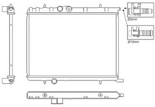 RADYATÖR 307 02 XSARA 00-05 BERLİNGO-PARTNER 02 KLİMASIZ MEK 536X378X18 resmi