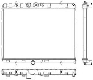 RADYATÖR C3 02 C2 03 207 07 1.4-1.6 16V-1.6HDI AC KLİMASIZ MEK 558X378X28 resmi