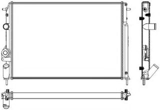 RADYATÖR MGN I 96 SCENİC 00-03 2.0 16V-1.9D AC MEK 585X414X23 resmi