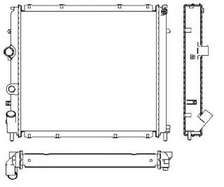 RADYATÖR KNG 97 1.9D F8Q AC MEK 480X442X34 resmi