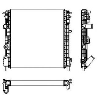 RADYATOR KLIMALI ( RENAULT : KANGOO / CLIO II 1.2 ) resmi