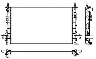 RADYATOR ( RENAULT : LAGUNA II 1.6 1.8 2.0 16V 01-- ) resmi