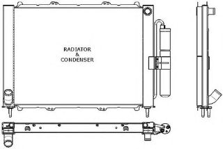 RADYATÖR KÖNDENSER TÜPLÜ KNG 1.9 DCİ 03 MEK AC 510X382X18 16 resmi