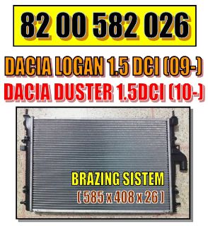 SU RADYATOR ( DACIA : LOGAN-DUSTER-LOGAN MCV 1.6 16V / SANDERO  1.5DCI ) resmi