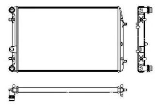 SU RADYATORU-KLIMALI 632×414,7 (VW POLO 02-10  SEAT IBIZA 02-10  SKODA FABIA 00-10) BKY-BBZ resmi