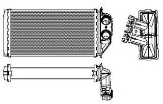 KALORİFER RADYATÖRÜ RA2210330 P307 (00-) 1.4 HDI 1.6 HDI 2.0 HDI resmi