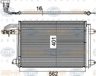 KLIMA RADYATORU (AUDI A3 / SEAT LEON / SKODA OCTAVIA / VW CADDY / GOLF / JETTA) resmi