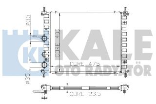 SU RADYATÖRÜ FIAT BRAVO/BRAVA/MAREA 1.4I/1.6I 1 SIRA CU+PL RADYATÖR resmi