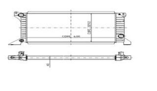 SU RADYATÖRÜ TRANSİT T12 T15 T19 93-98 (BAKIR) resmi