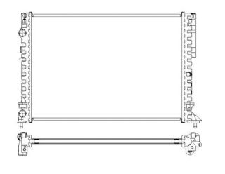 SU RADYATÖRÜ RENAULT LAGUNA 1.6I/1.8I 16V 2 SIRA AL+PL ALIMINYUM resmi