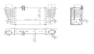 TURBO RADYATÖRÜ İNTERCOOLER RENAULT CLİO III DİZEL AL+PL SİSTEM resmi