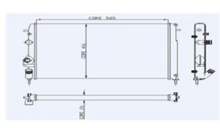 SU RADYATÖRÜ RENAULT MEGANE / SCENİC 2.0 I 16V AL/PL/BRZ resmi