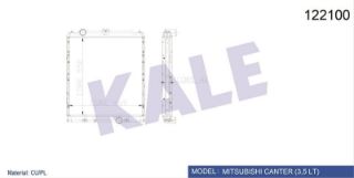 SU RADYATÖRÜ MİTSUBİSHİ CANTER 3.5 T 2 SIRA CU+PL BAKIR resmi