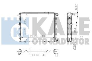 SU RADYATÖRÜ RENAULT 19/KANGOO 1.7 GTX/TXE/TXI 1 SIRA ALB+PL resmi