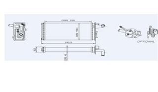 RADYATÖR KALORİFER TEMPRA  92-99 / TIPO 90-00 / ALFA 145 94-01 / ALFA 146 94-01 MEKANİK resmi